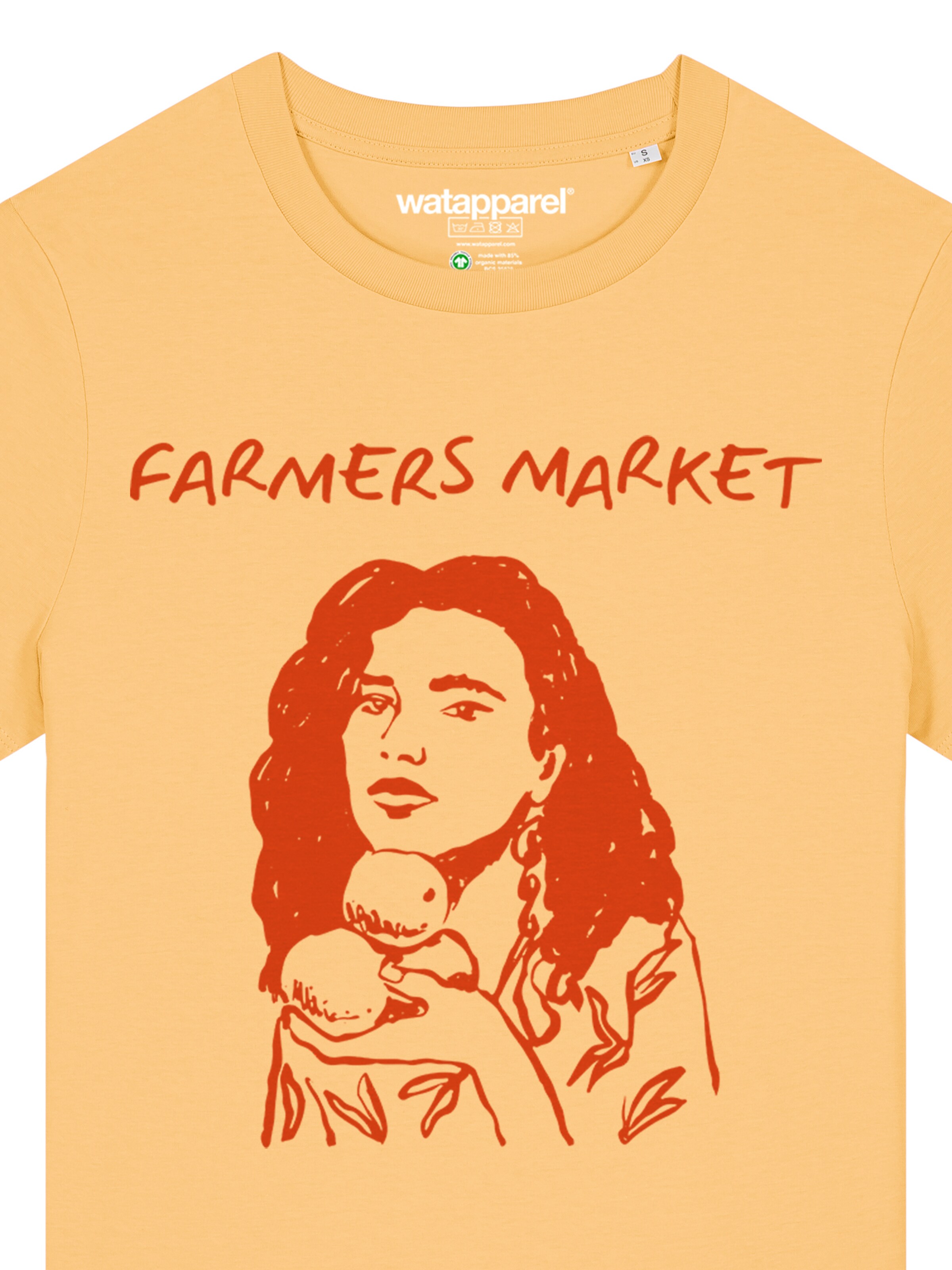 Watapparel Shirt 'Farmers Market' in Yellow