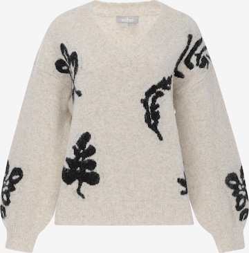 Usha Pullover in Beige: Vorderseite