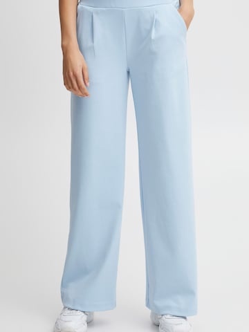 b.young Wide Leg Stoffhose ' BYRizetta ' in Blau: Vorderseite