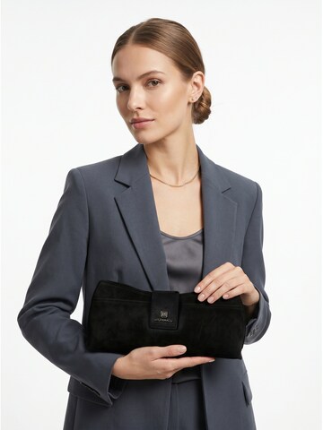 Pochette 'Pochette Sandra Bruno Magli PU Leather Zip' di Bruno Magli in nero