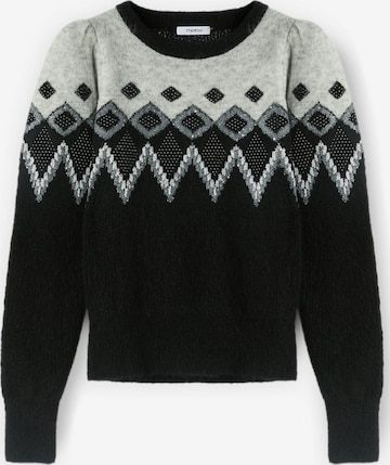 Pull-over MOTIVI en noir : devant