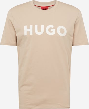 HUGO Red - Camisa 'Dulivio' em bege: frente