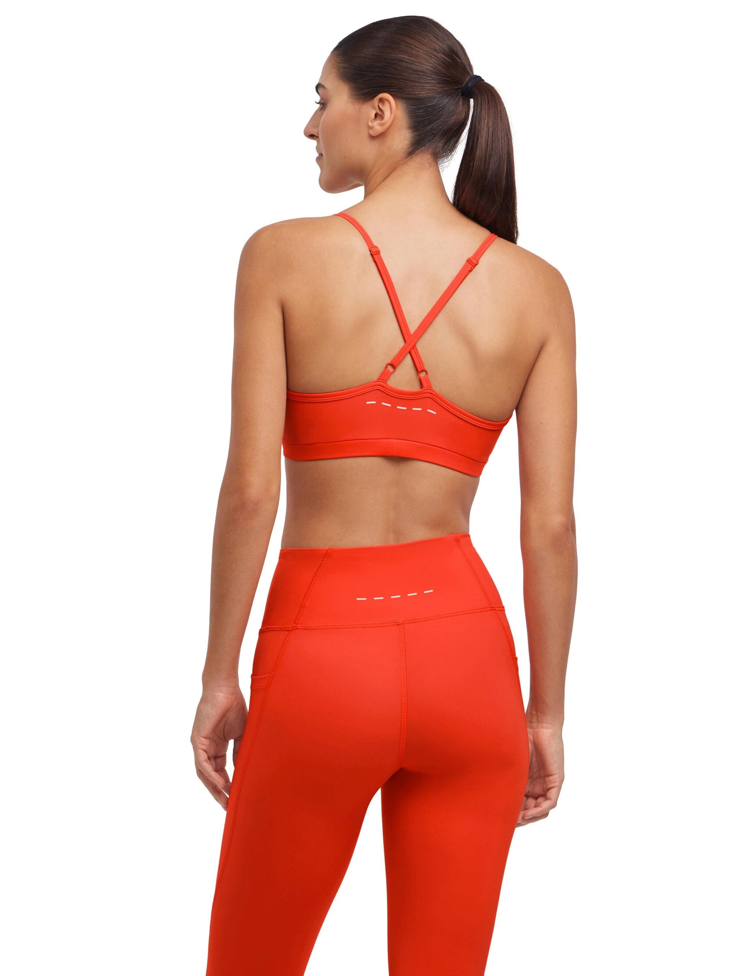 FALKE Medium Support Sports Bra in Orange