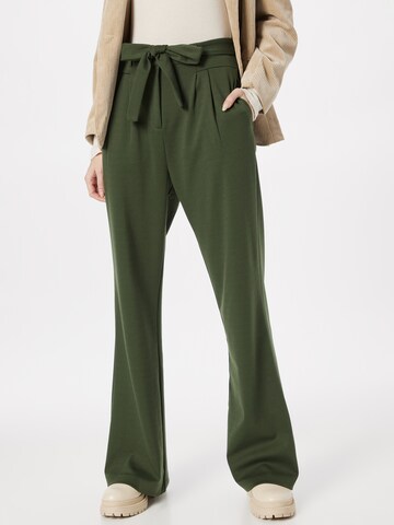 ICHI Loose fit Pants 'MONSE' in Green: front