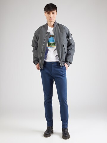 SCOTCH & SODA Regularen Chino hlače | modra barva