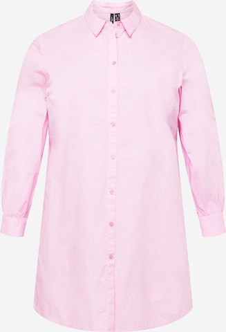 Vero Moda Curve Blouse 'Bente' in Pink: front