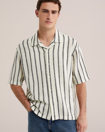 WE Fashion Comfort fit Srajca | bež barva: sprednja stran