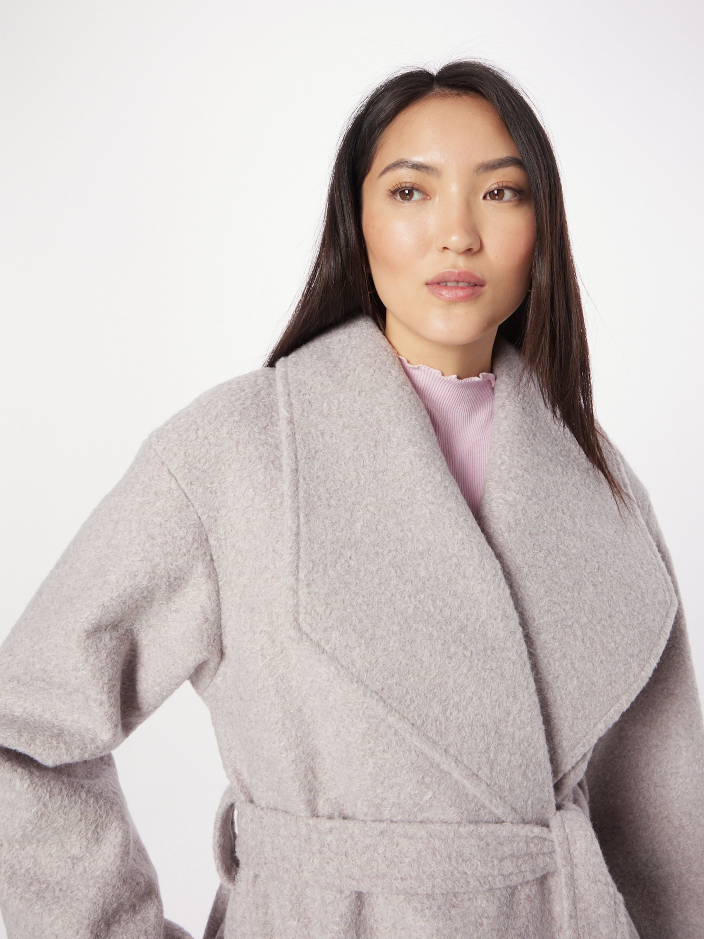 Dorothy Perkins Between Seasons Coat in Grey ABOUT YOU