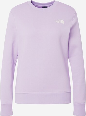 THE NORTH FACE Sweatshirt i lila: framsida