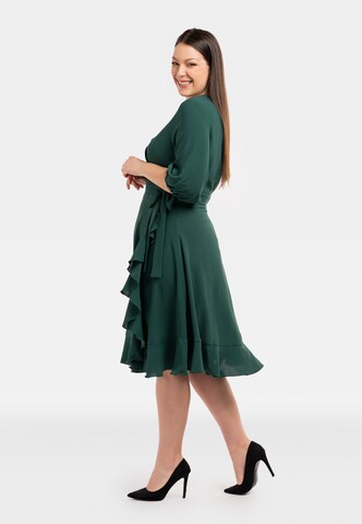 Robe de cocktail 'IRIS ' Karko en vert