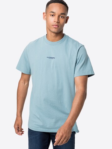 T-Shirt G-Star RAW en bleu : devant