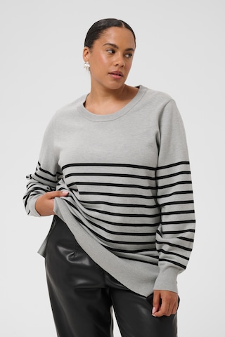 KAFFE CURVE - Jersey 'Liona' en gris: frente