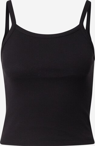 PIECES Top in Black: front