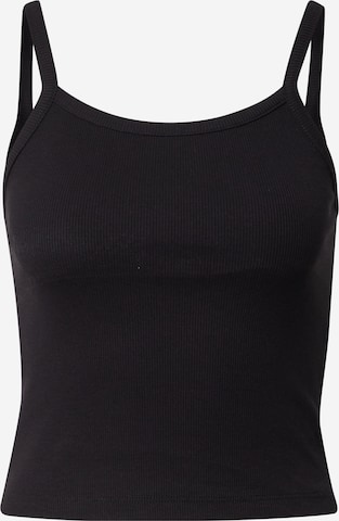 PIECES Top in Black: front