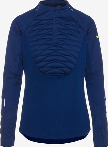 NIKE Sportief sweatshirt in Blauw: voorkant