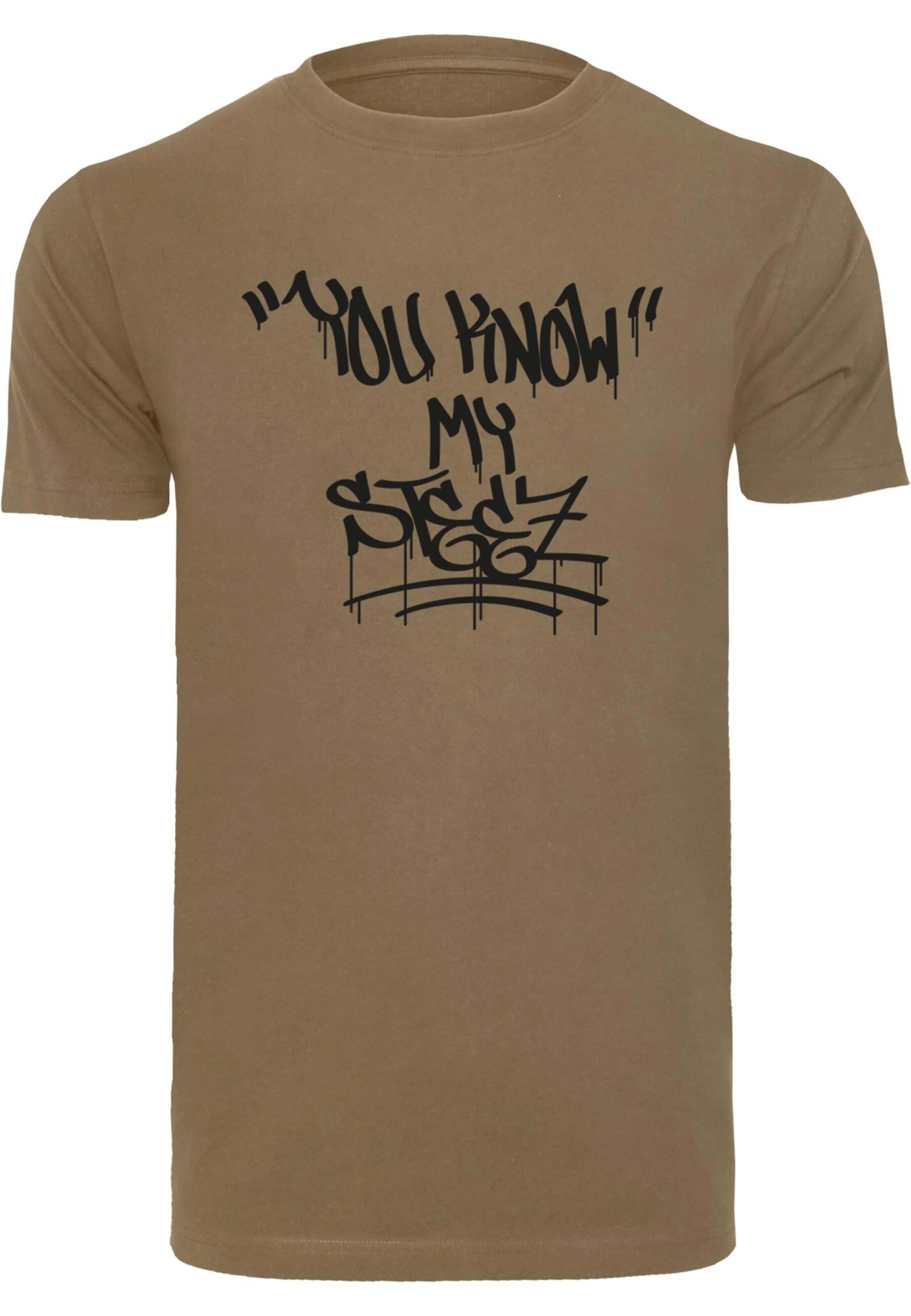 Mister Tee T-Shirt 'Know My Steez' in Grün: Vorderseite