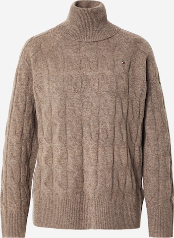 TOMMY HILFIGER Pullover in Braun: Vorderseite