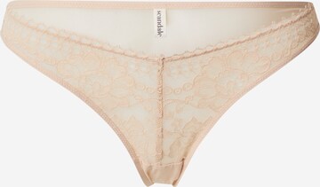 Slip Scandale éco-lingerie en beige : devant