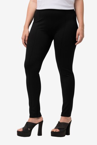 Ulla Popken Skinny Leggings i svart: framsida