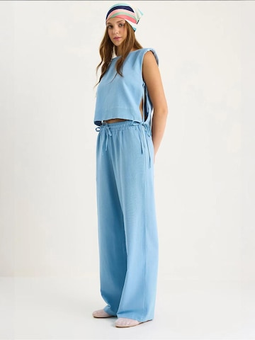 Bianco Lucci - Calças de fato em azul