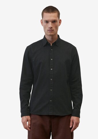 juoda Marc O'Polo Standartinis modelis Marškiniai: priekis