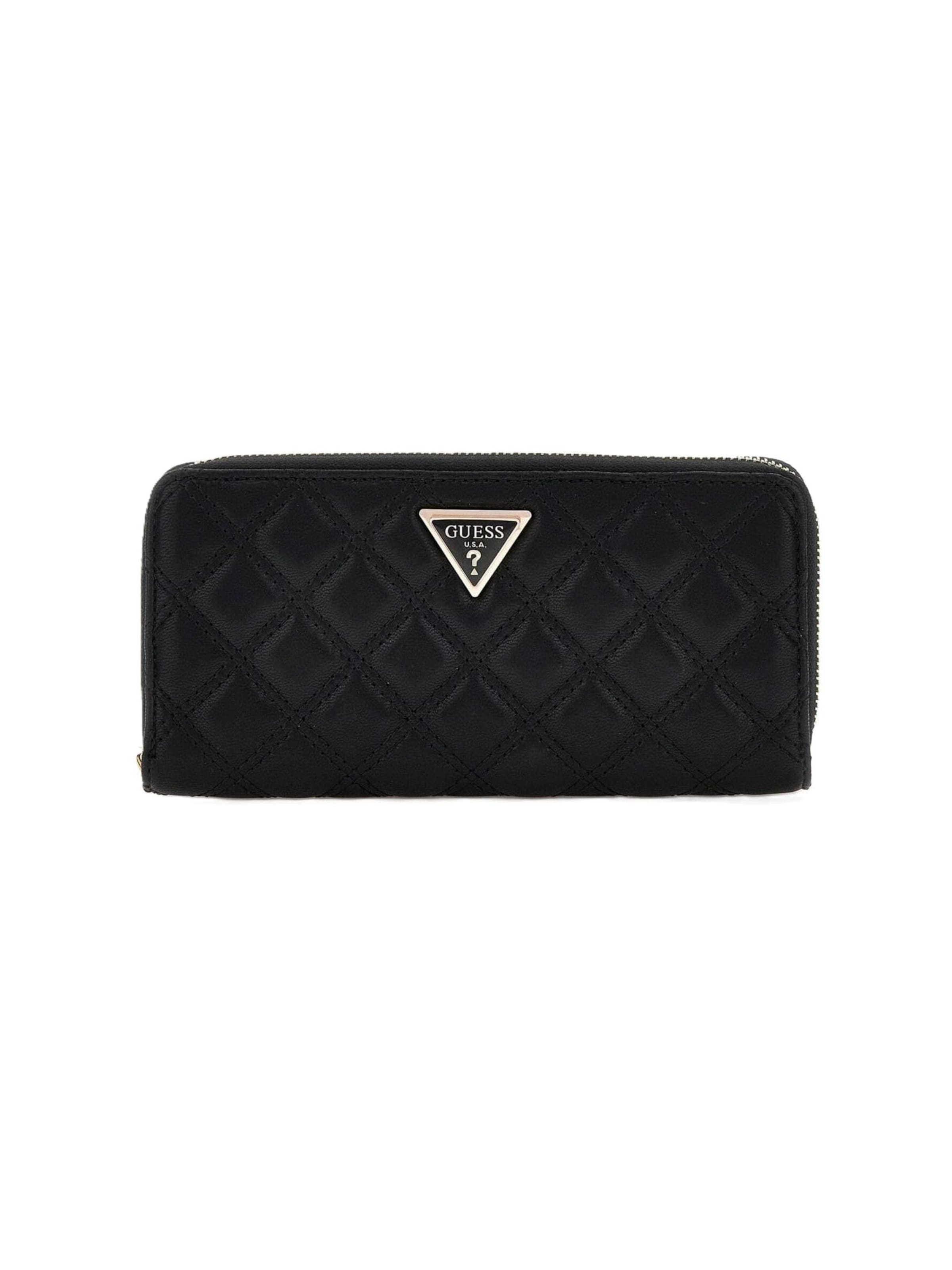 Portamonete 'QG9673146' di GUESS in nero: frontale