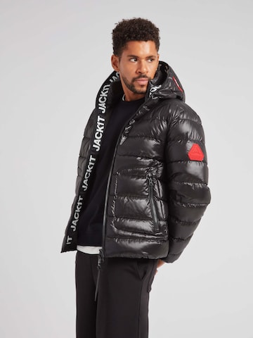JACK1T Jacke ' R4D Tramline Puffer Racer Matt ' in Schwarz