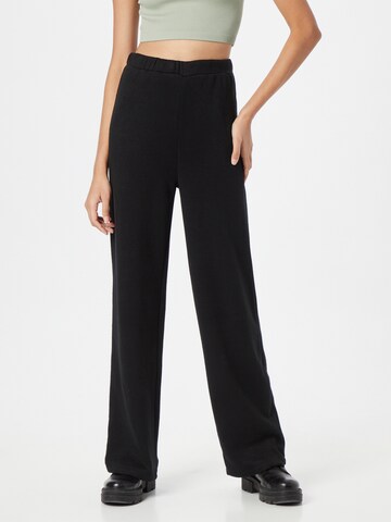 OVS Loose fit Trousers in Black: front