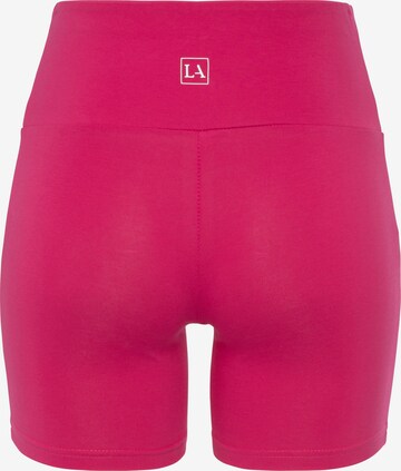 LASCANA Skinny Sporthose in Pink