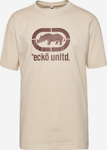 Ecko Unlimited Shirt 'JohnRhino' in Beige: voorkant