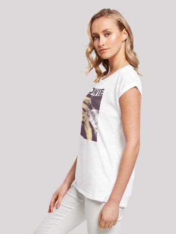 T-shirt 'David Bowie' F4NT4STIC en blanc