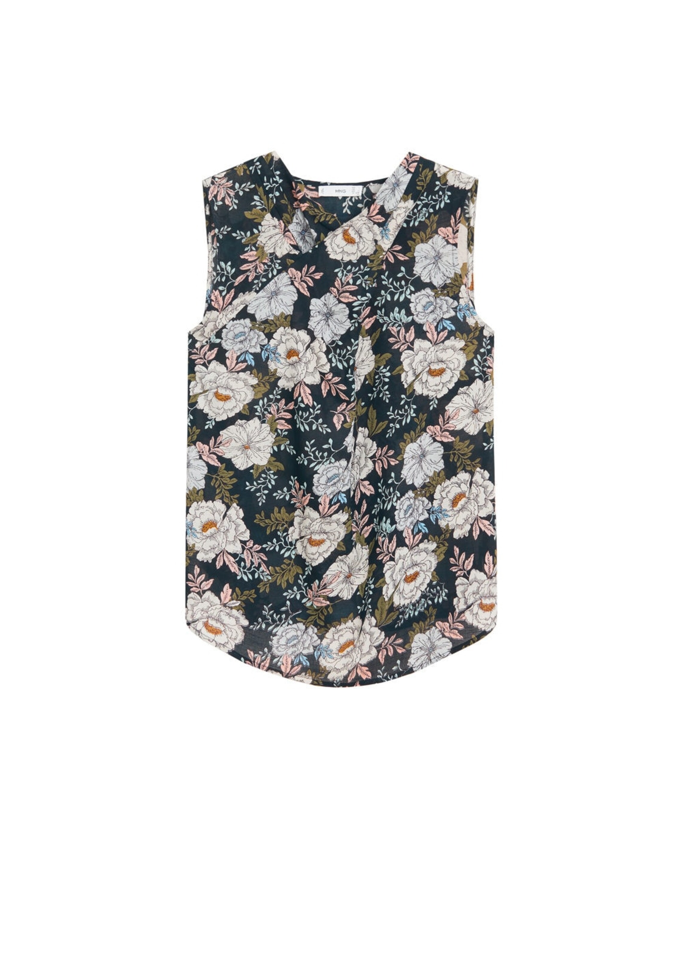 MANGO Blúzka - Čierna: predná strana