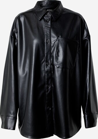 Monki Blouse in Zwart: voorkant