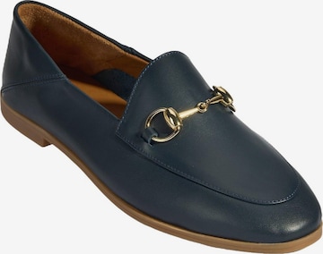 Desa Moccasins in Blue: front