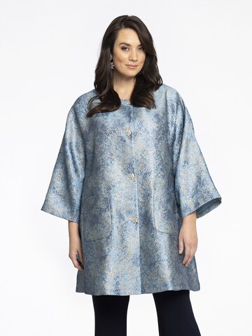 Manteau mi-saison YOEK en bleu : devant
