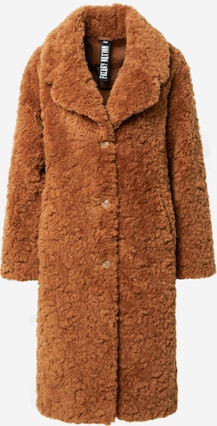 FREAKY NATION Between-Seasons Coat in Brown: front