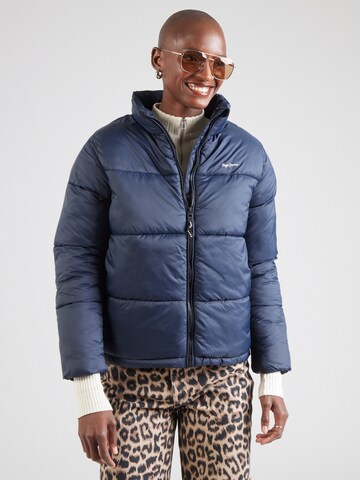 Pepe Jeans Φθινοπωρινό και ανοιξιάτικο μπουφάν 'MORAGA' σε μπλε: μπροστά