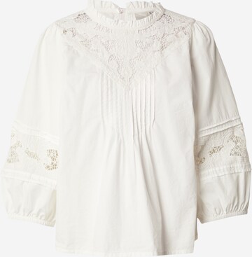 Y.A.S - Blusa 'YASMELLE' en blanco: frente