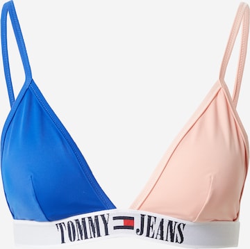 Tommy Jeans Triangel Bikinitop in Roze: voorkant