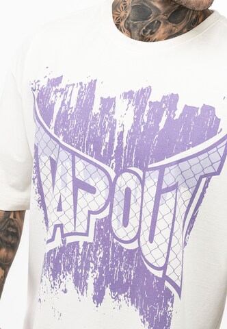 T-Shirt ' CF' Tapout en blanc