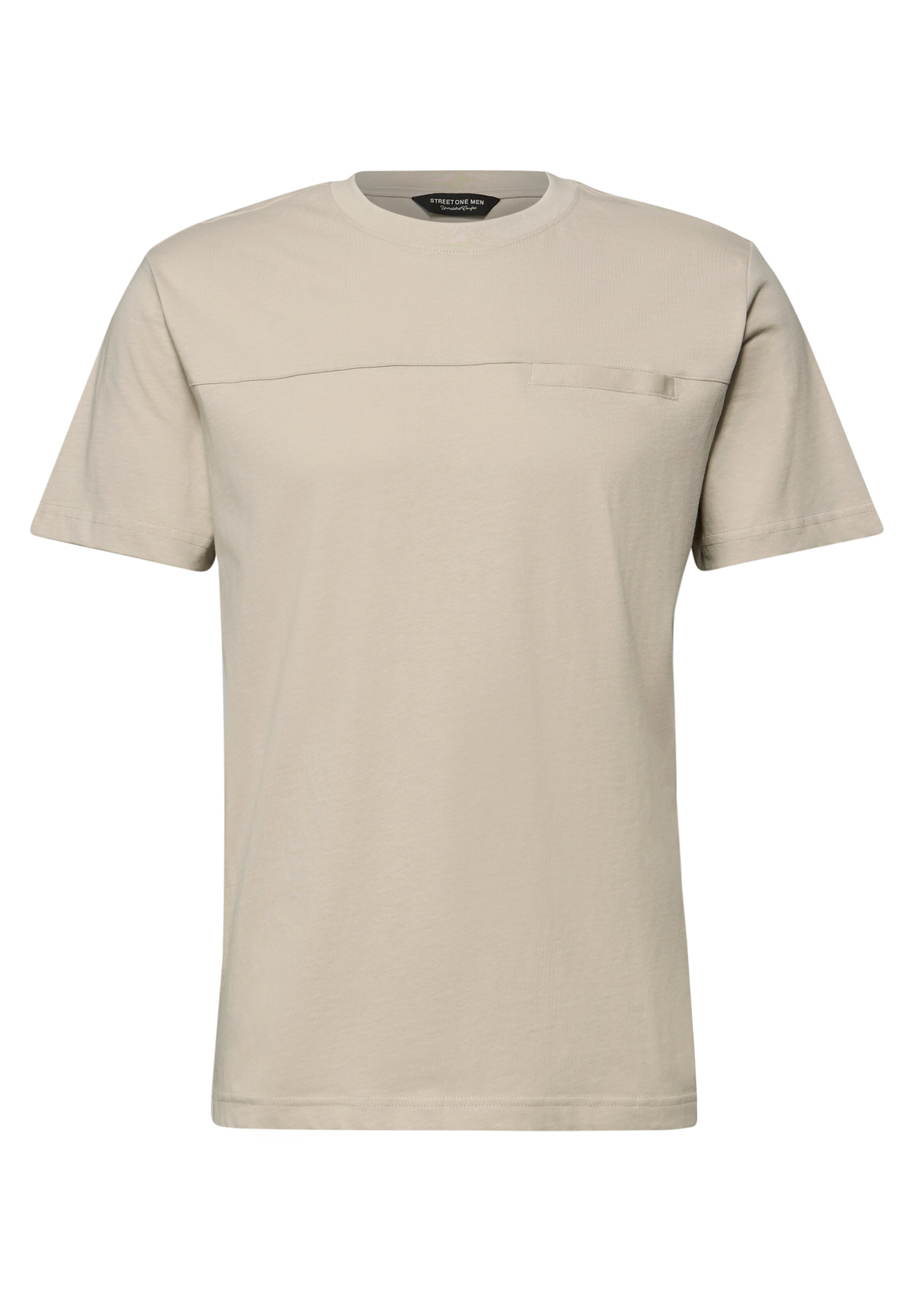 Street One MEN T-Shirt in Beige: Vorderseite