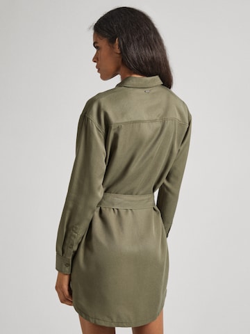 Pepe Jeans Shirt Dress 'BEATE' in Green