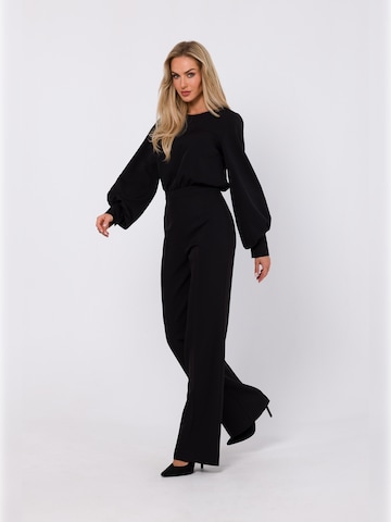 made of emotion - Jumpsuit en negro: frente