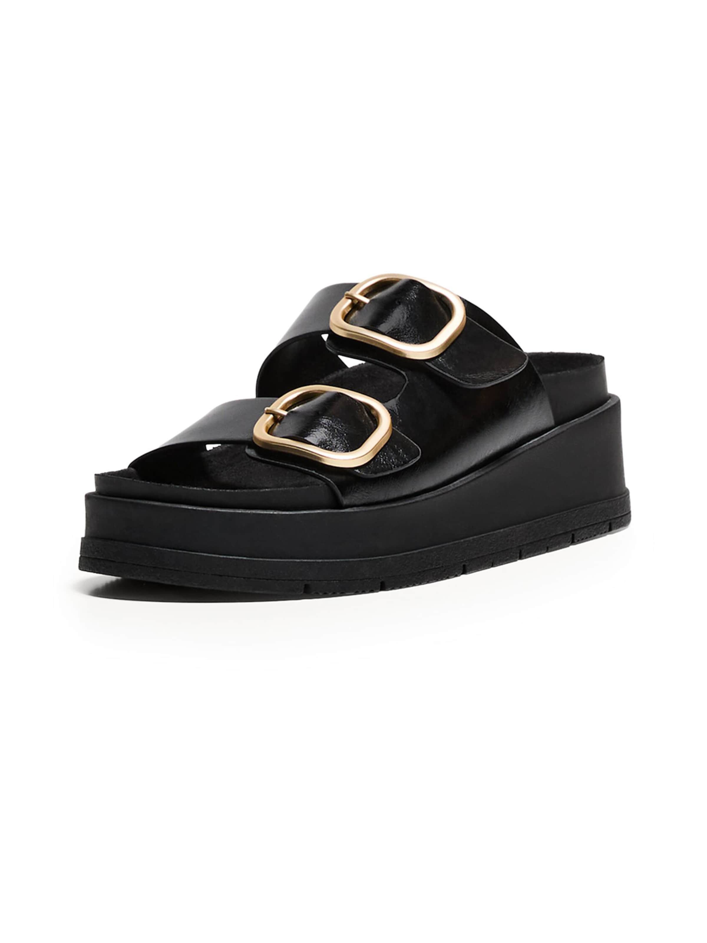 Bershka Pantoletter i sort: forside