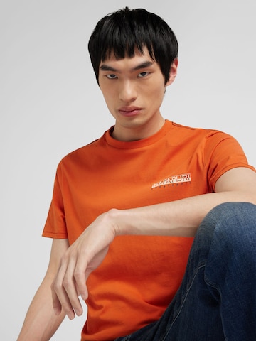 NAPAPIJRI - Camiseta 'S-GRAS' en naranja