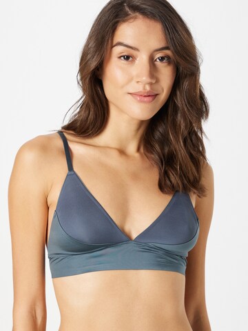 SLOGGI Triangle Bikini Top in Blue: front