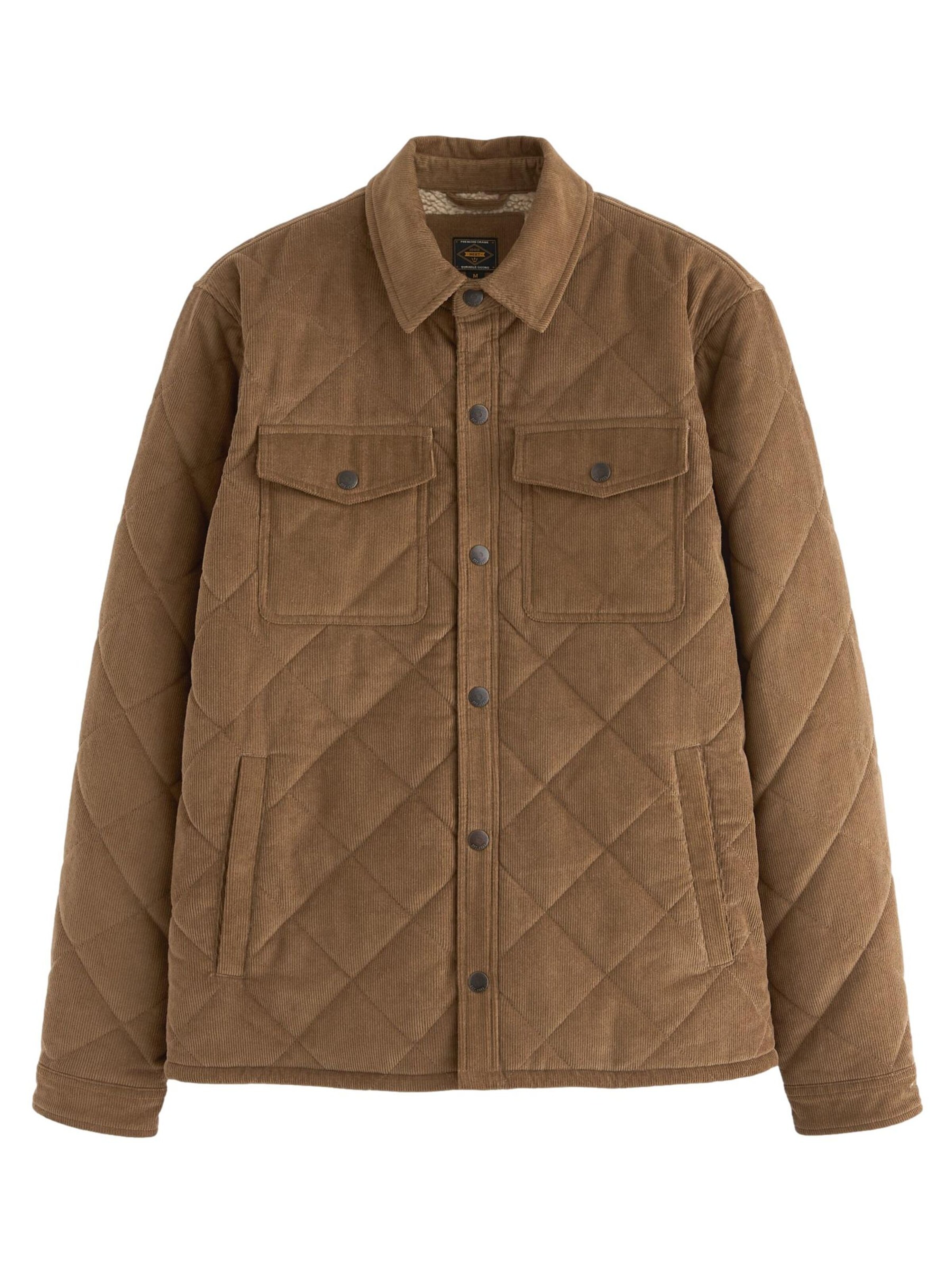 Next Преходно яке в кафяво: отпред