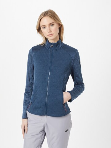 KILLTEC Functionele fleece jas in Blauw: voorkant