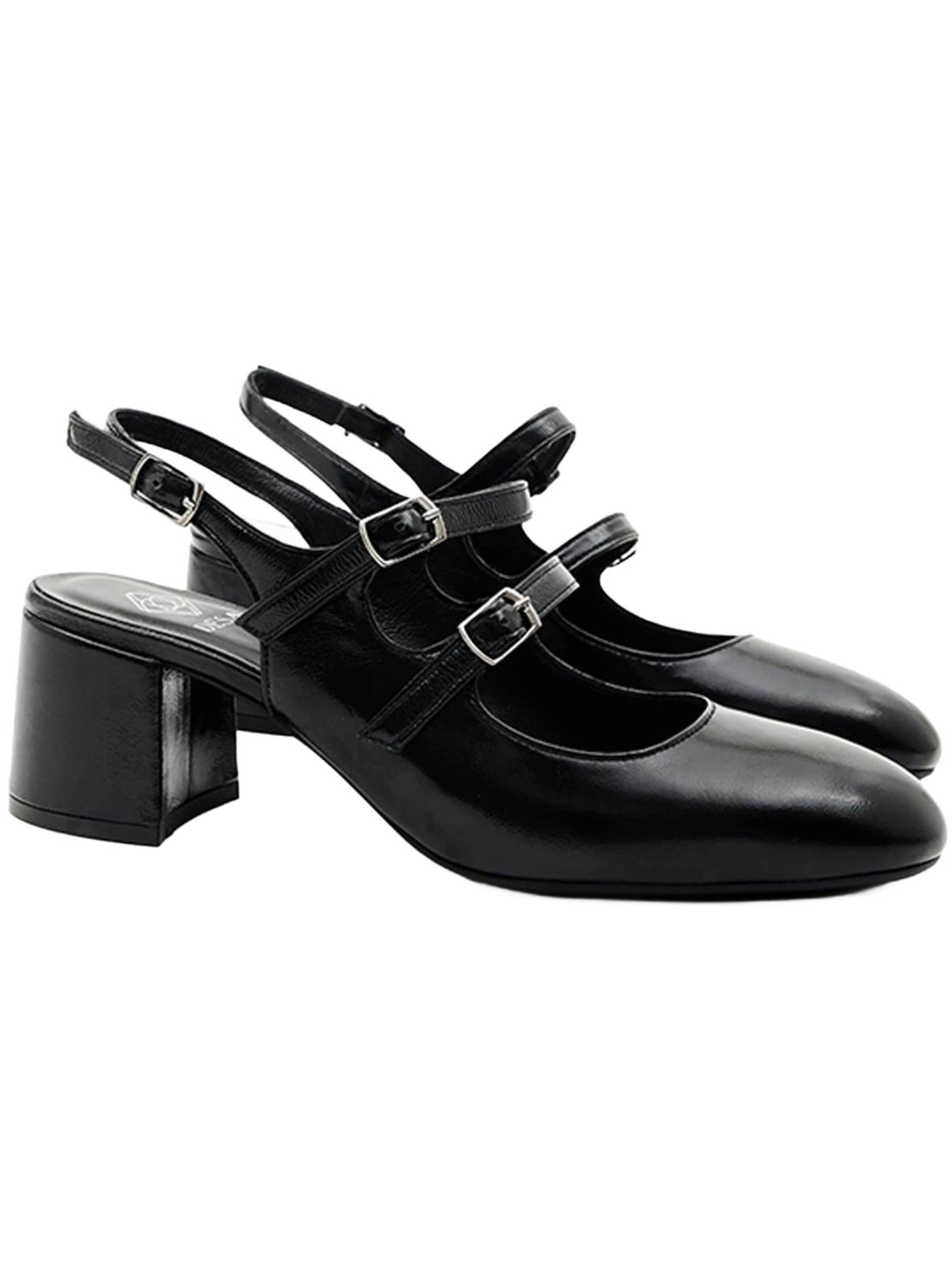 Desa Slingback pumps 'Schuhe mit Blockabsatz' in Black: front
