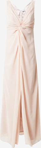 Chi Chi London Evening Dress in Beige: front